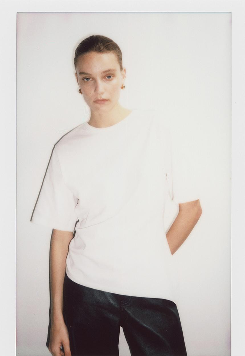 H&M - Draped T-shirt - white