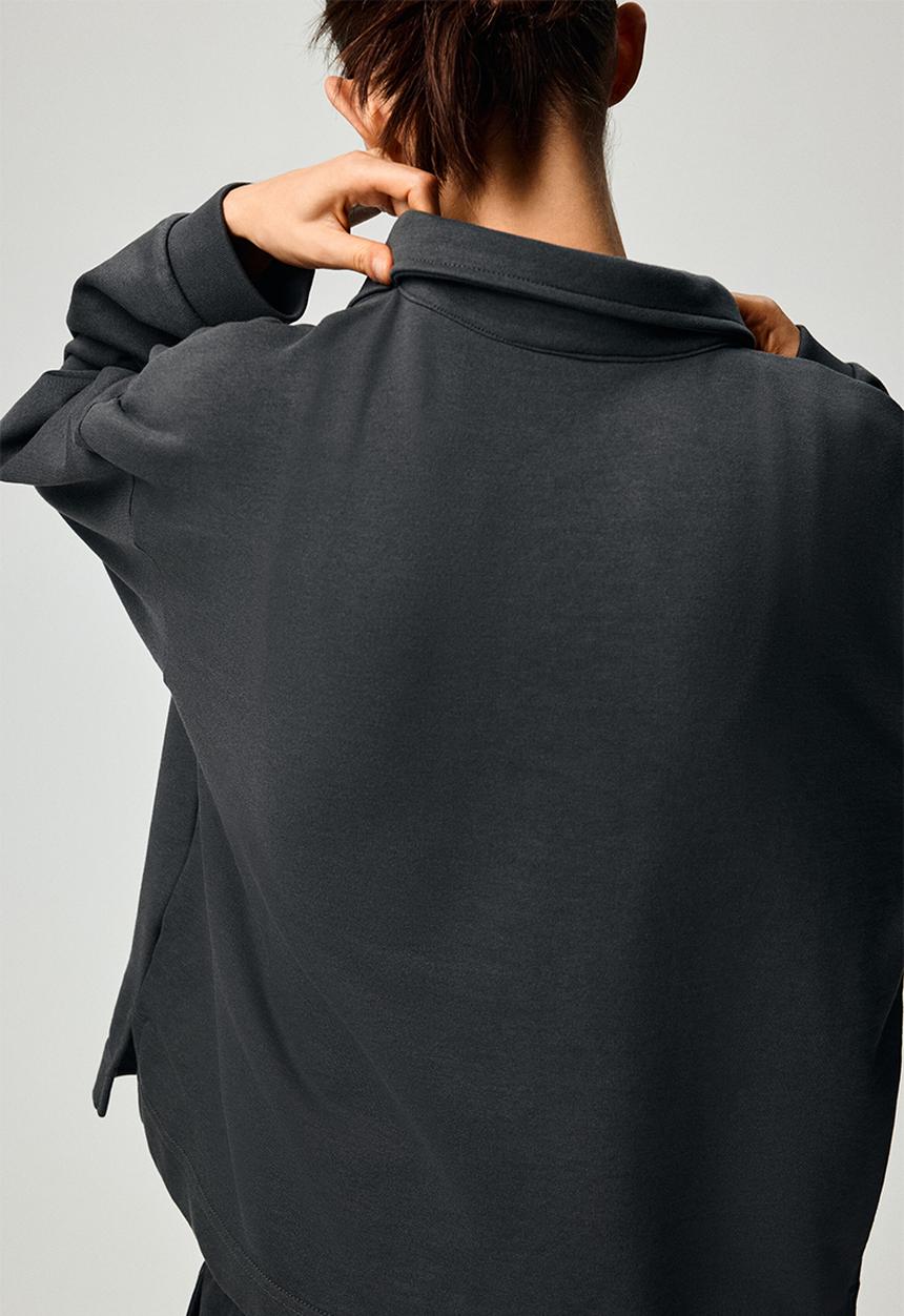 H&M - Collared sweatshirt - dark grey