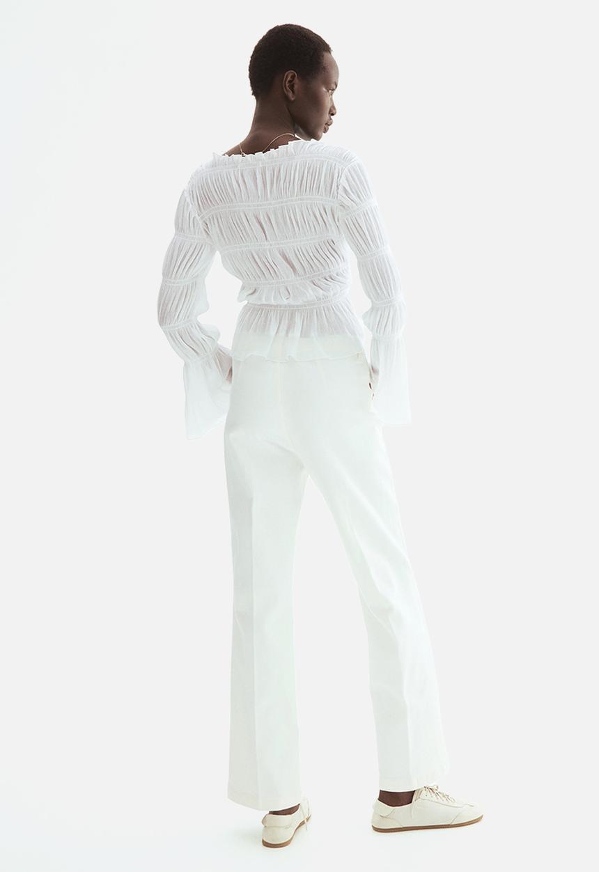 H&M - Straight high jeans - white