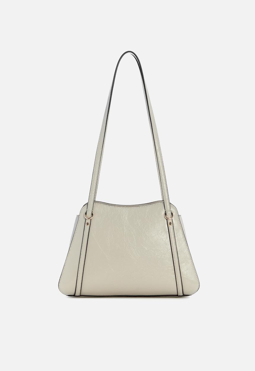 GUESS - Xena Shoulder Satchel Bag-Light Taupe