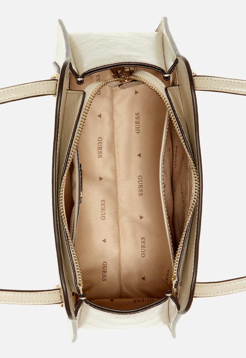 GUESS - Xena Shoulder Satchel Bag-Light Taupe
