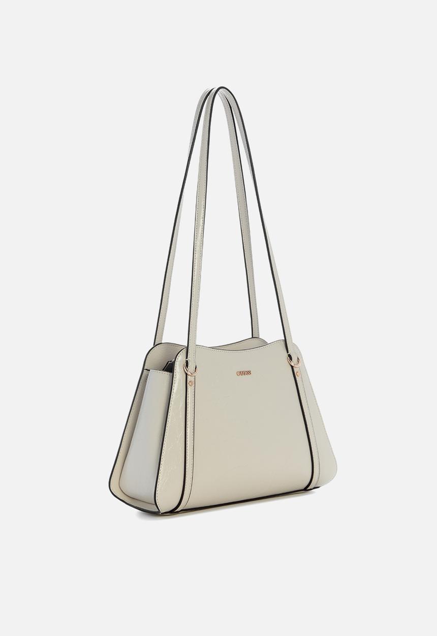 GUESS - Xena Shoulder Satchel Bag-Light Taupe