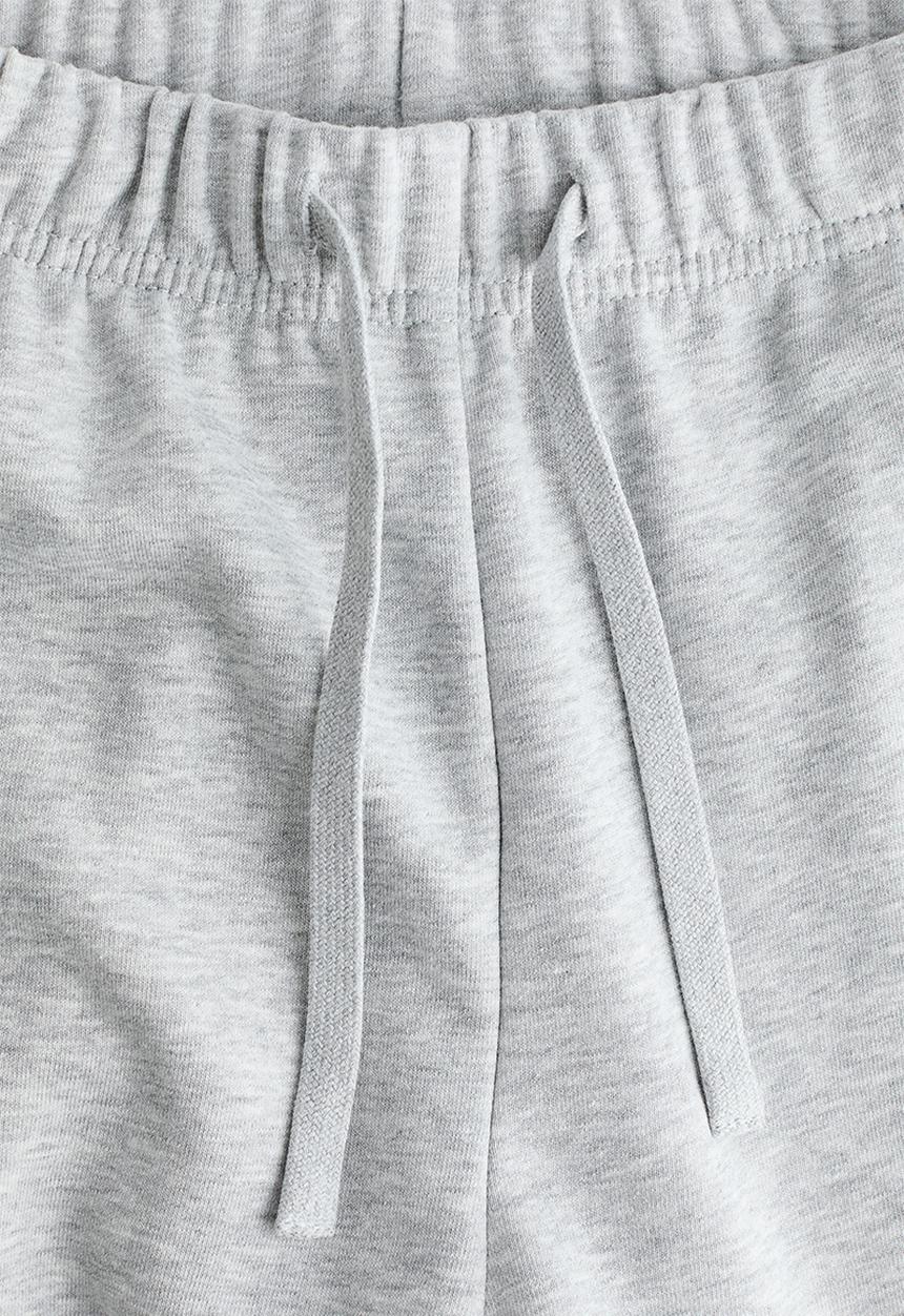 H&M - Straight-leg joggers - light grey marl