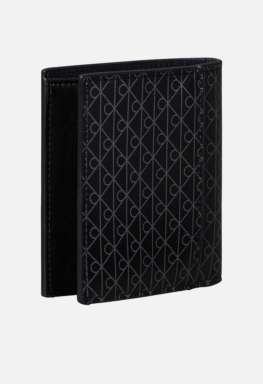 Calvin Klein - Emblem Aop Coated Ns Slim Billfold - Black