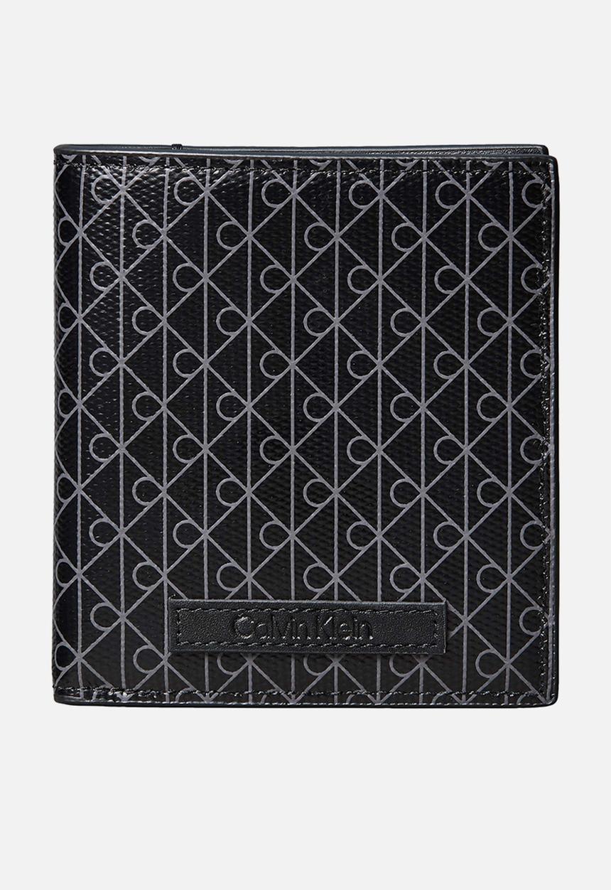 Calvin Klein - Emblem Aop Coated Ns Slim Billfold - Black