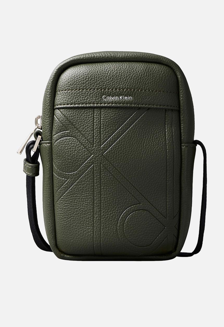 Calvin Klein - Emblem Aop Emboss Slim Reporter - Green