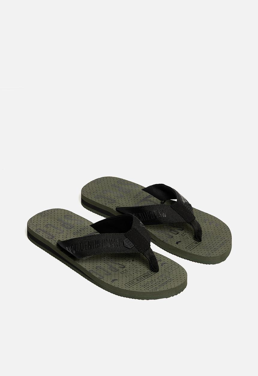 S.P.C.C - Torin Flip Flops  - Black/Fatigue