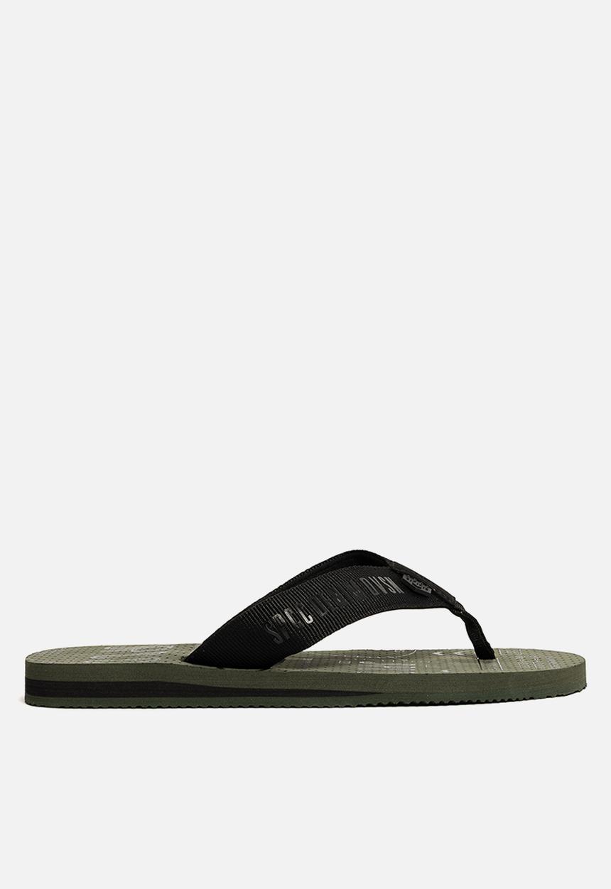 S.P.C.C - Torin Flip Flops  - Black/Fatigue