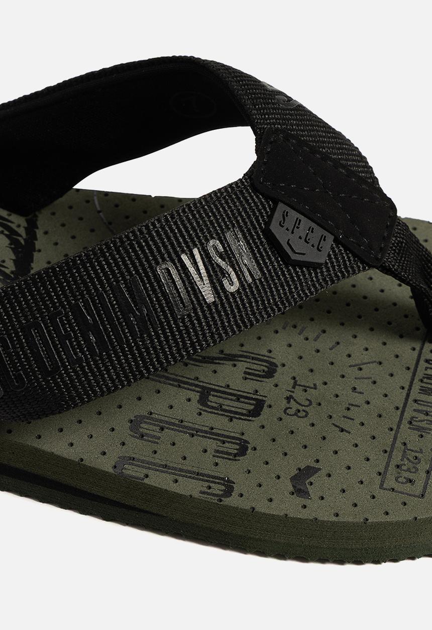 S.P.C.C - Torin Flip Flops  - Black/Fatigue