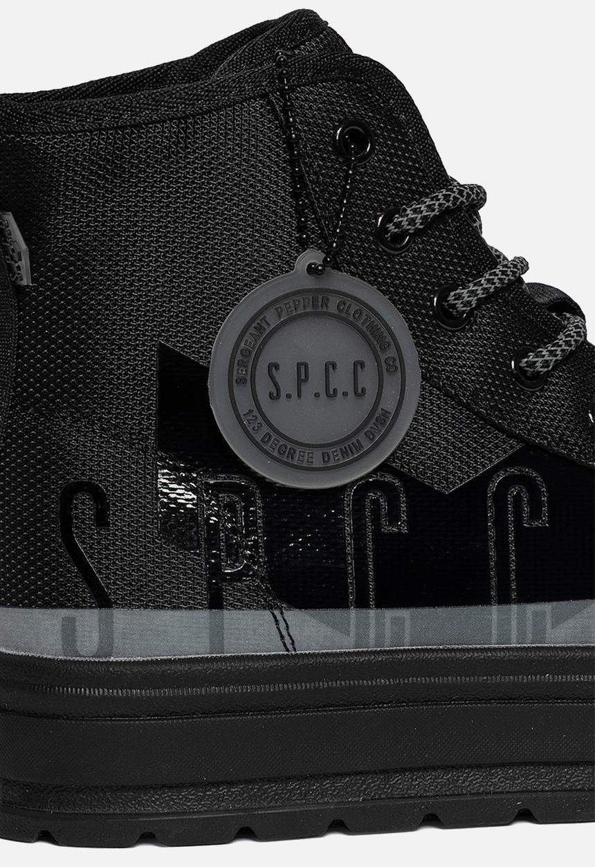 S.P.C.C - Surge Obscura Hi Sneakers  - Black/White