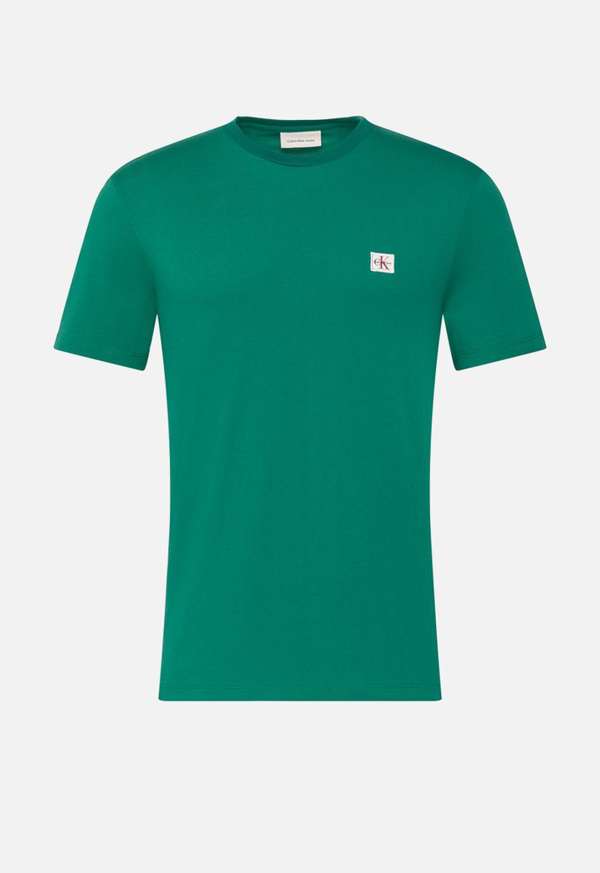 Calvin Klein - SS BADGE 30S JERSEY CLASSIC TEE - Enchanted Forest