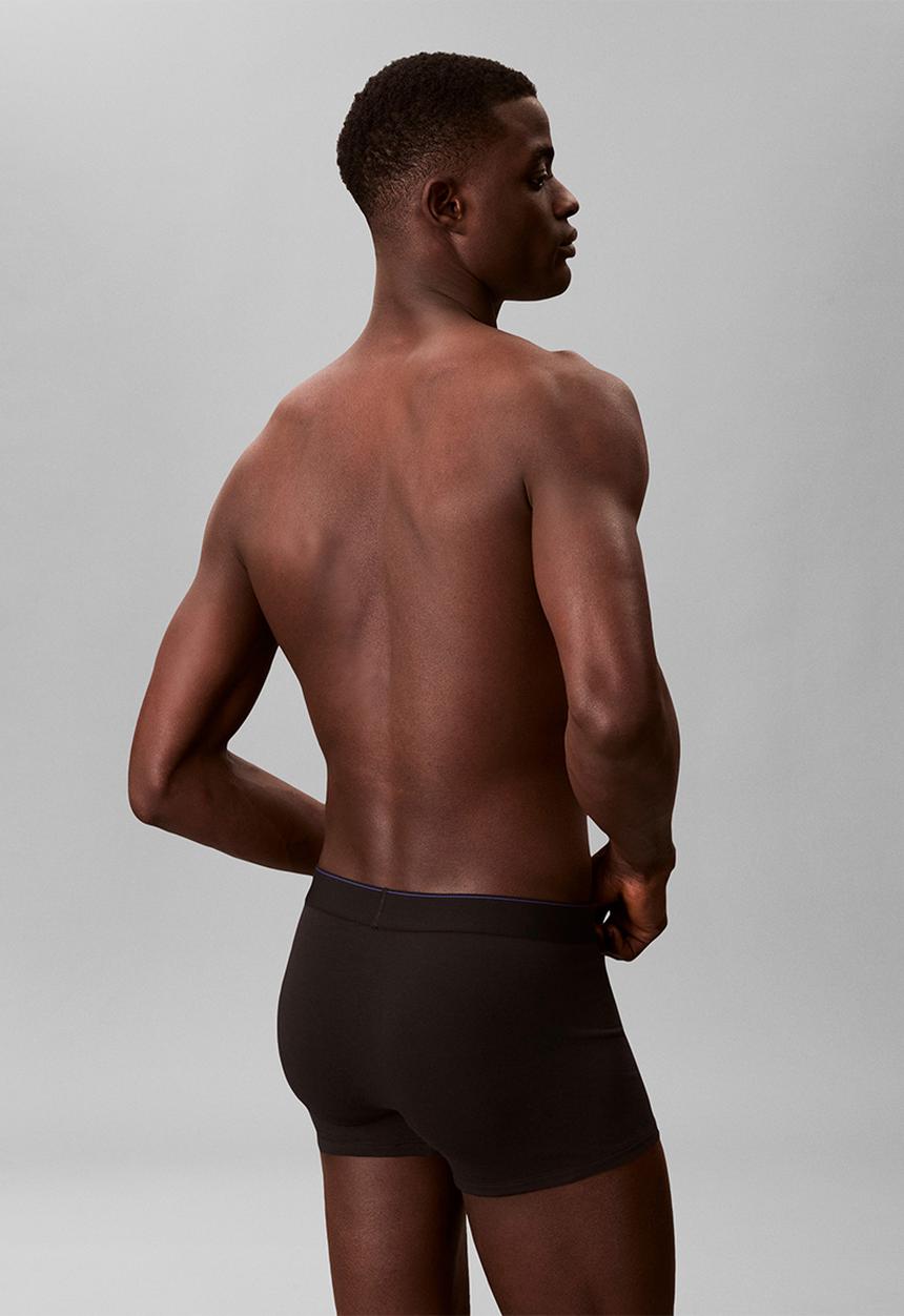 Calvin Klein - TRUNK 3PK - BLACK W/ BLUE RIVER FOG/BLUE RIVER FOG W/ BLUE DESCENT/BLUE DESCENT W/ BLACK