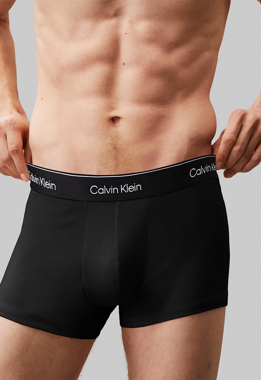 Calvin Klein - TRUNK 3PK - BLACK W/ BLACK WB