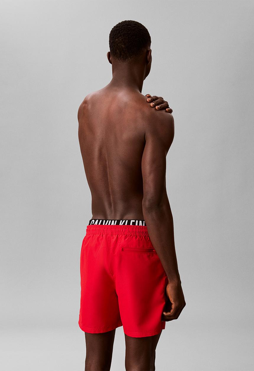 Calvin Klein - MEDIUM DRAWSTRING BOXER - AGED REDWOOD