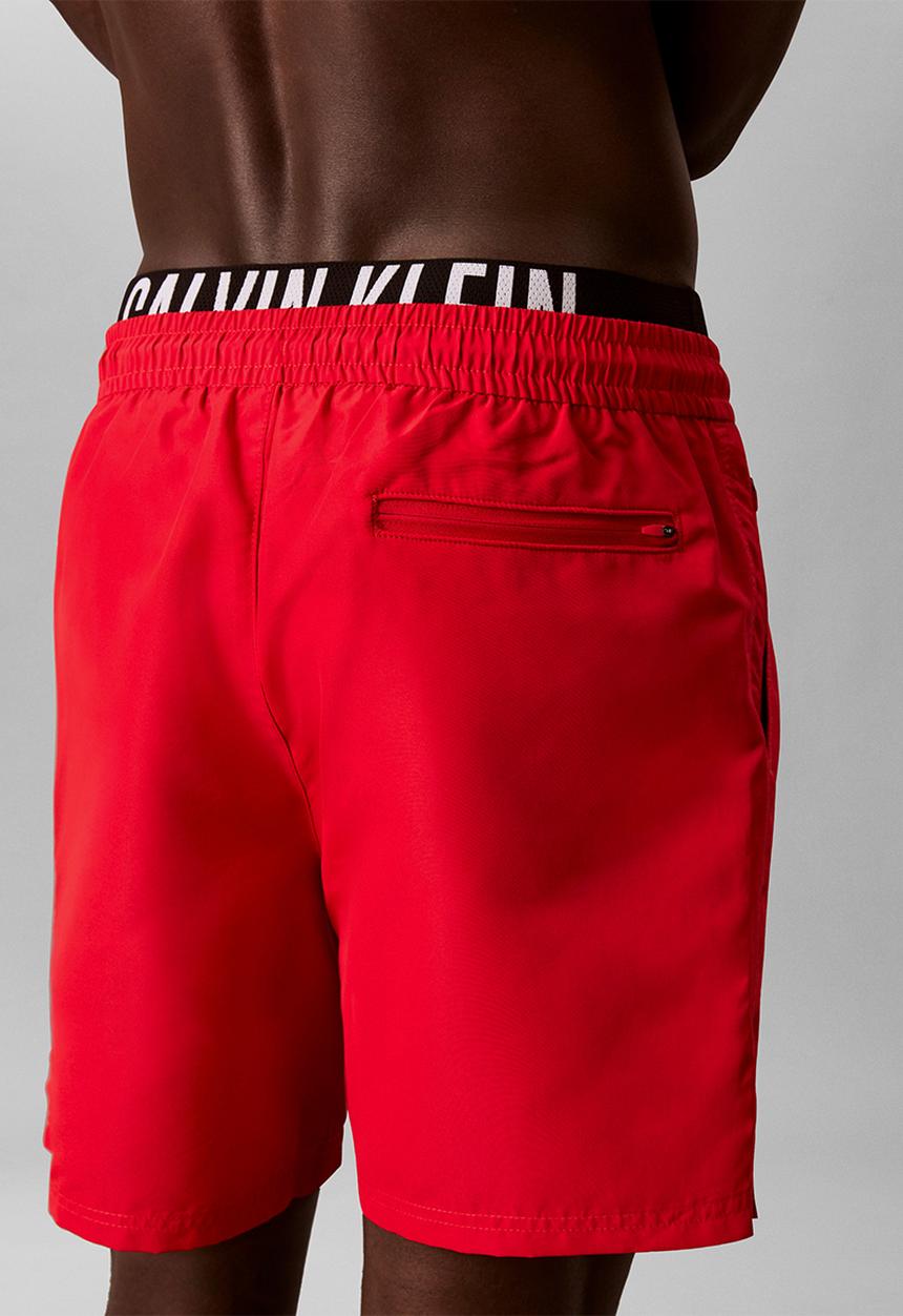 Calvin Klein - MEDIUM DRAWSTRING BOXER - AGED REDWOOD
