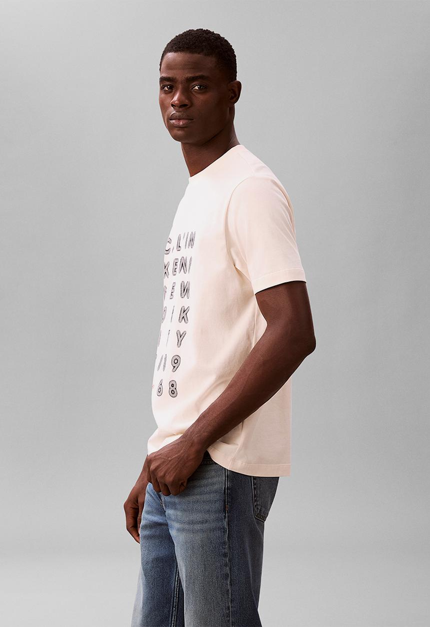 Calvin Klein - SS 20'S CALVIN KLEIN LIGHTS GRAPHIC TEE - Calico