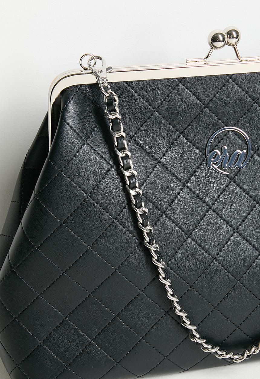 ERA by DJ Zinhle - Oversized Kisslock Bag - Black