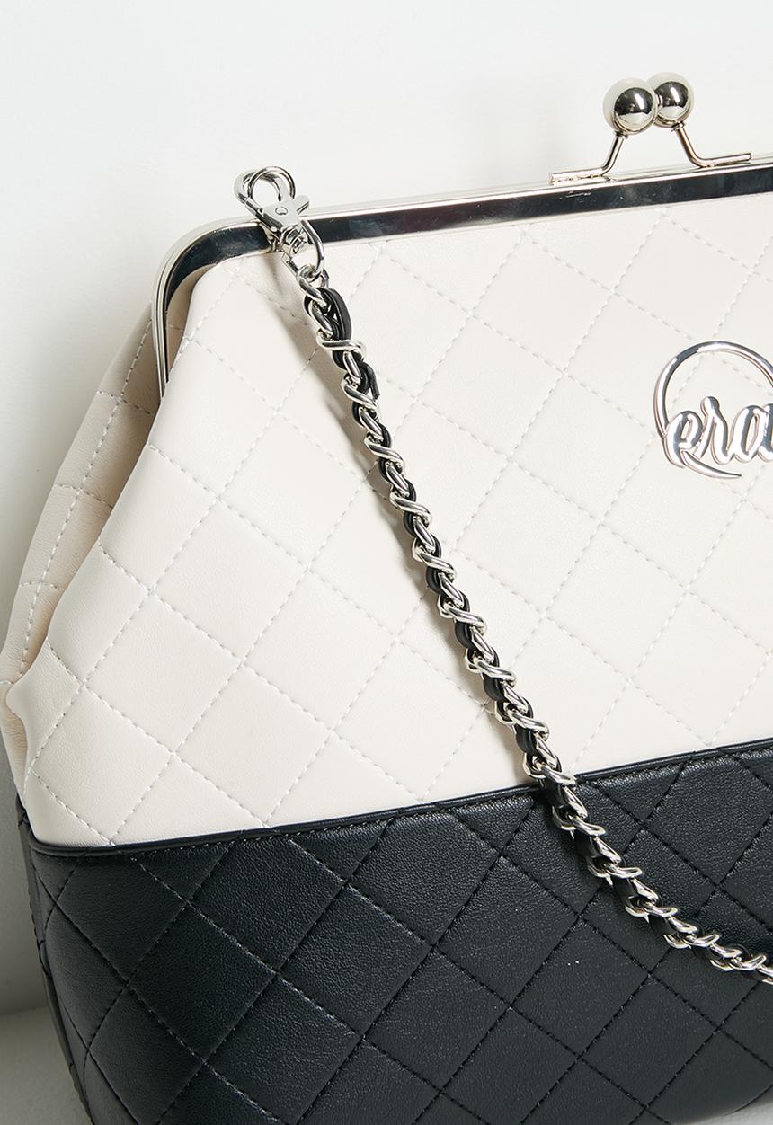 ERA by DJ Zinhle - Limited Edition  Kiss And Tell Oversized Bag  - Black And White