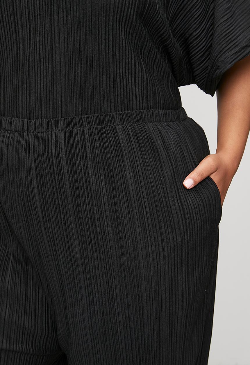 Me&B - Plus Elasticated Waist Harem Pant - Black