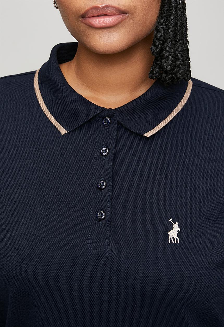 POLO - Wmn leah short sleeve golfer dress - navy