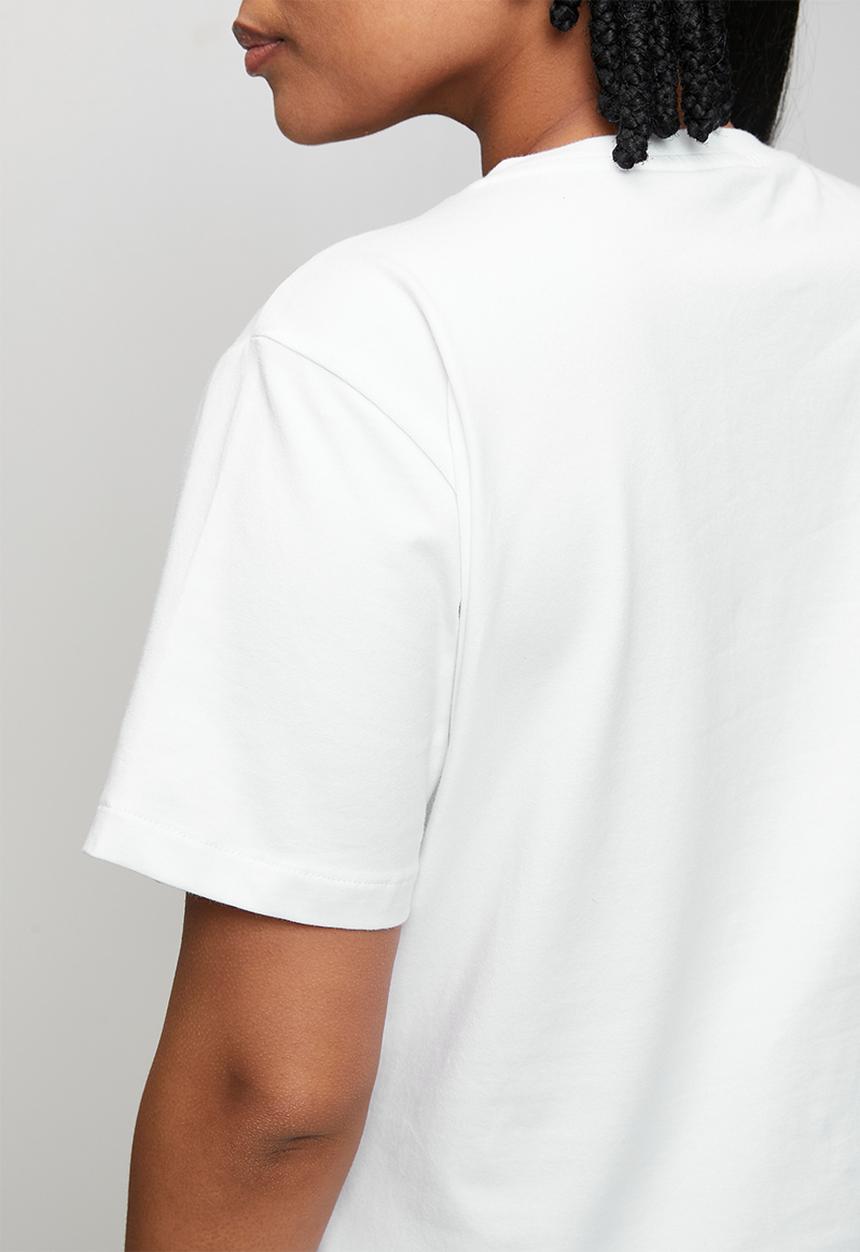 POLO - Wmn kelly short sleeve v neck T-shirt - white