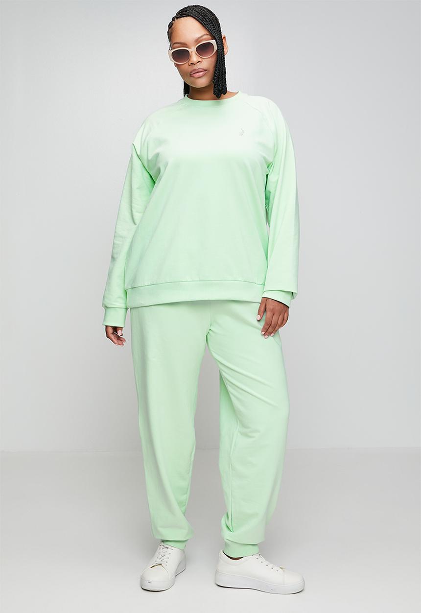 POLO - Wmn sophia long sleeve track top - soft aloe