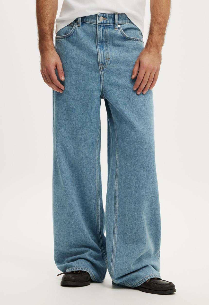 Cotton On - Super Baggy Jean - Verve Blue