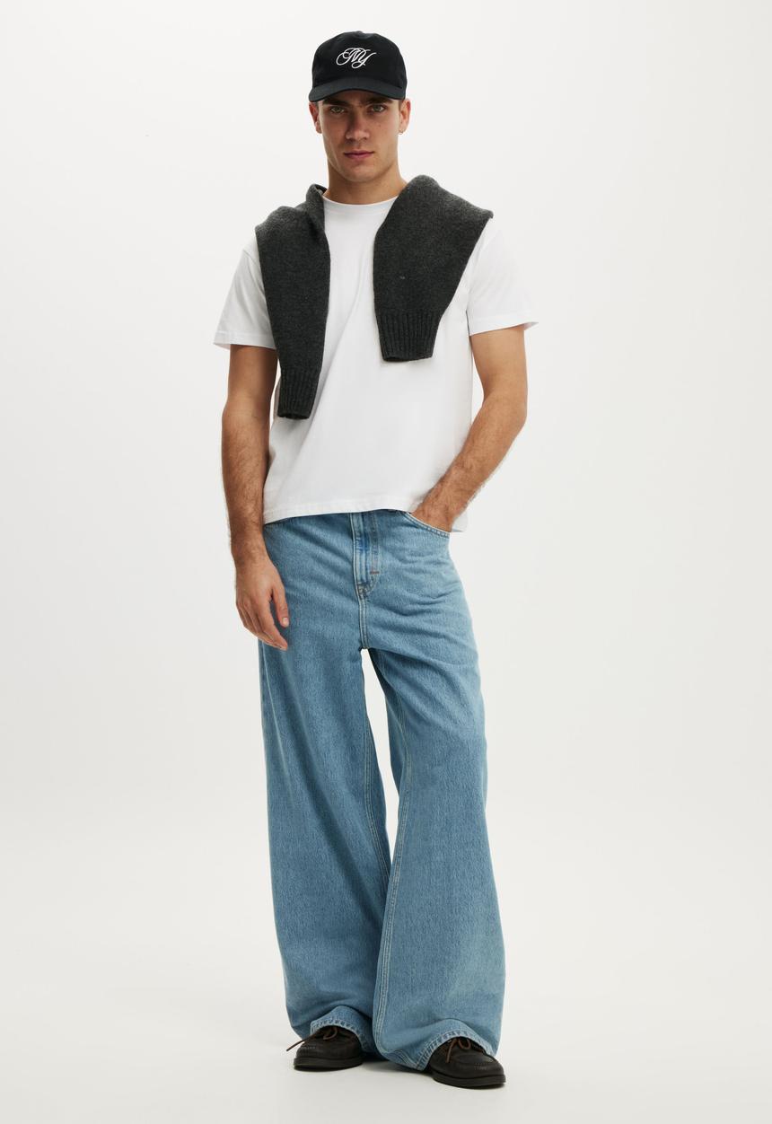 Cotton On - Super Baggy Jean - Verve Blue