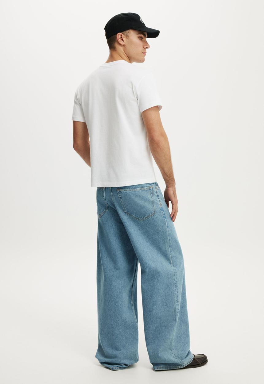 Cotton On - Super Baggy Jean - Verve Blue