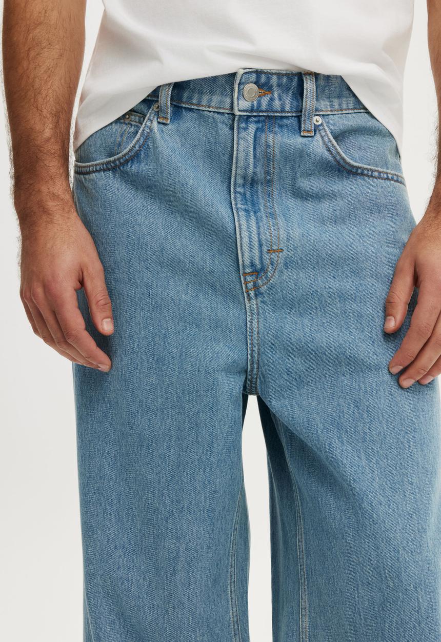 Cotton On - Super Baggy Jean - Verve Blue