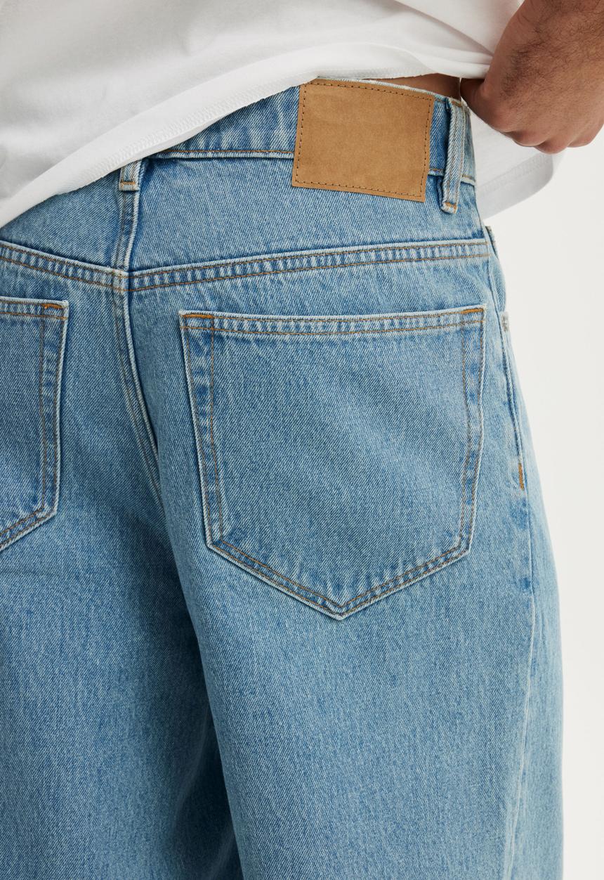 Cotton On - Super Baggy Jean - Verve Blue
