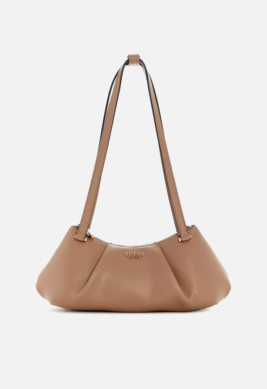 GUESS - Amorette Shoulder Satchel Bag-Beige