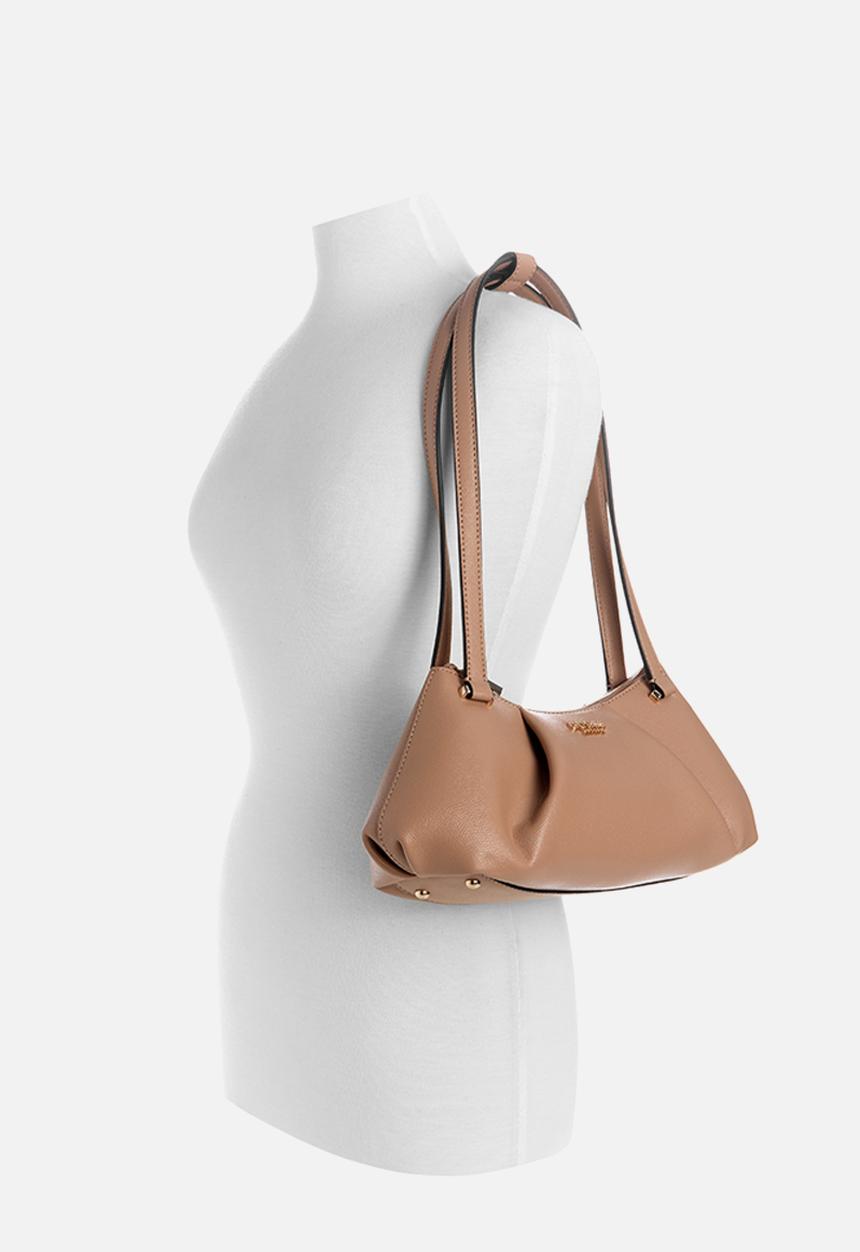 GUESS - Amorette Shoulder Satchel Bag-Beige