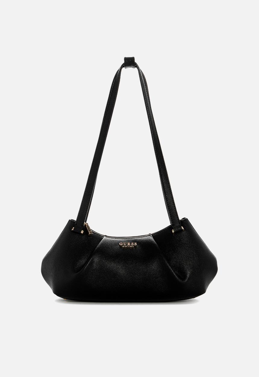GUESS - Amorette Shoulder Satchel Bag-Black