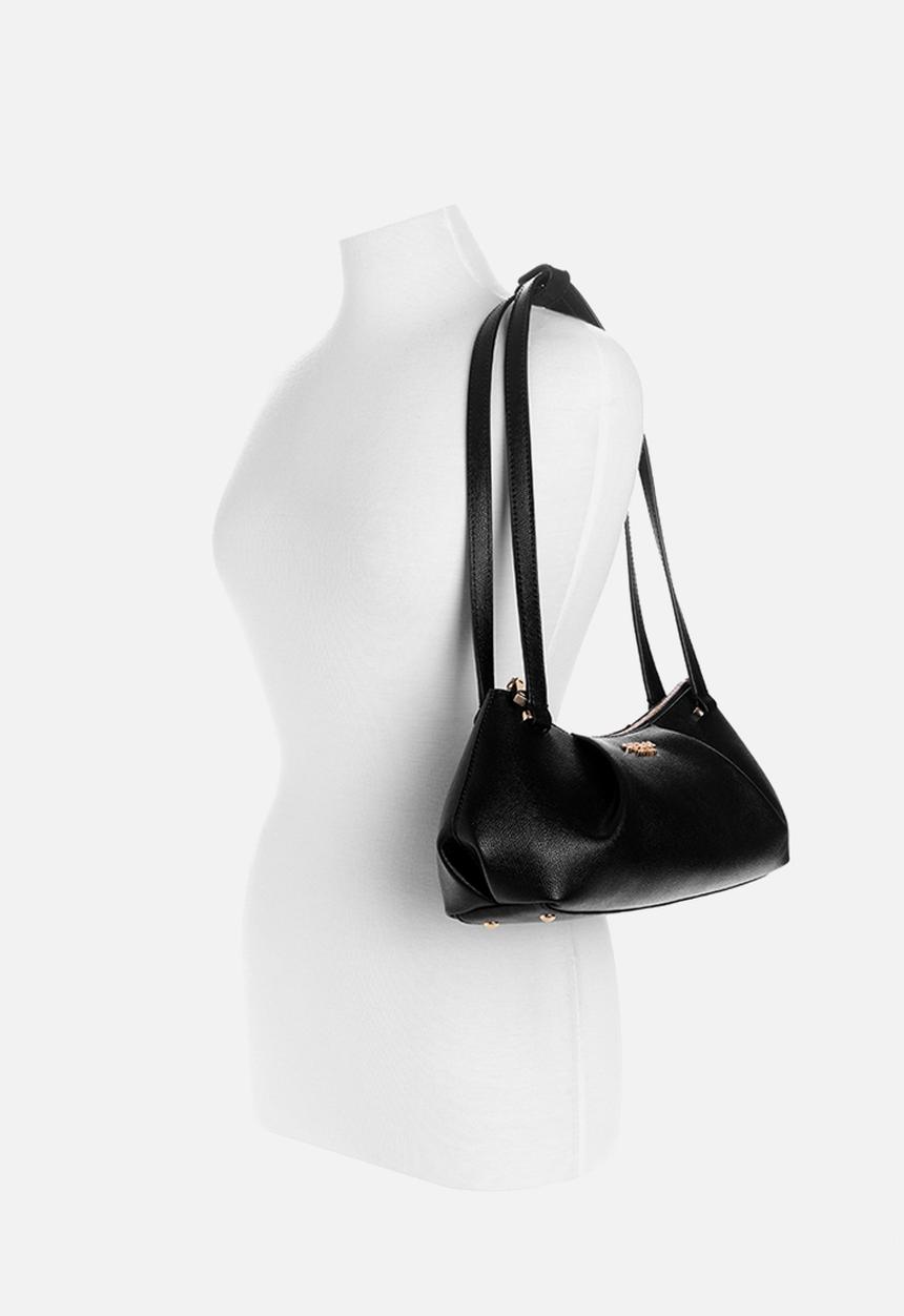GUESS - Amorette Shoulder Satchel Bag-Black