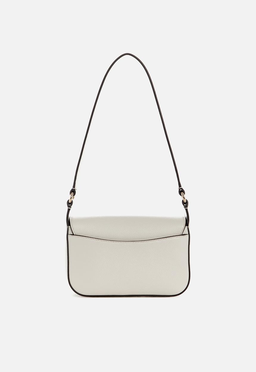 GUESS - Ruby Flap Shoulder Bag-Off White