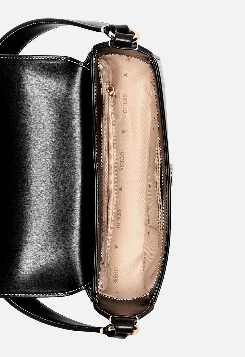 GUESS - Ruby Flap Shoulder Bag- Black