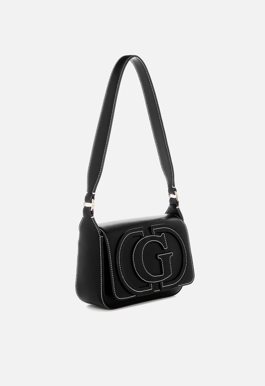 GUESS - Ruby Flap Shoulder Bag- Black