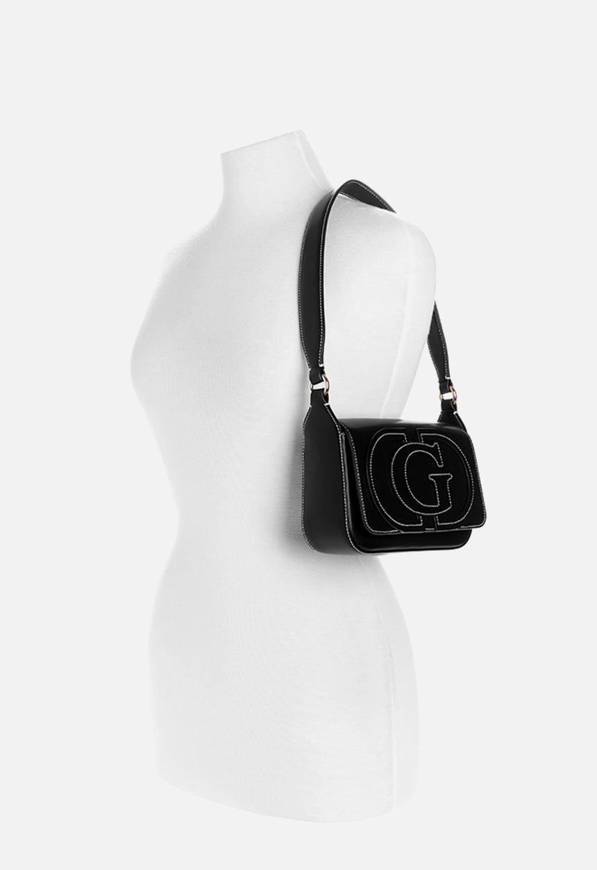 GUESS - Ruby Flap Shoulder Bag- Black