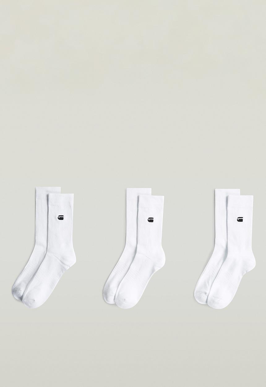 G-STAR - Socks 3-Pack - Bright White