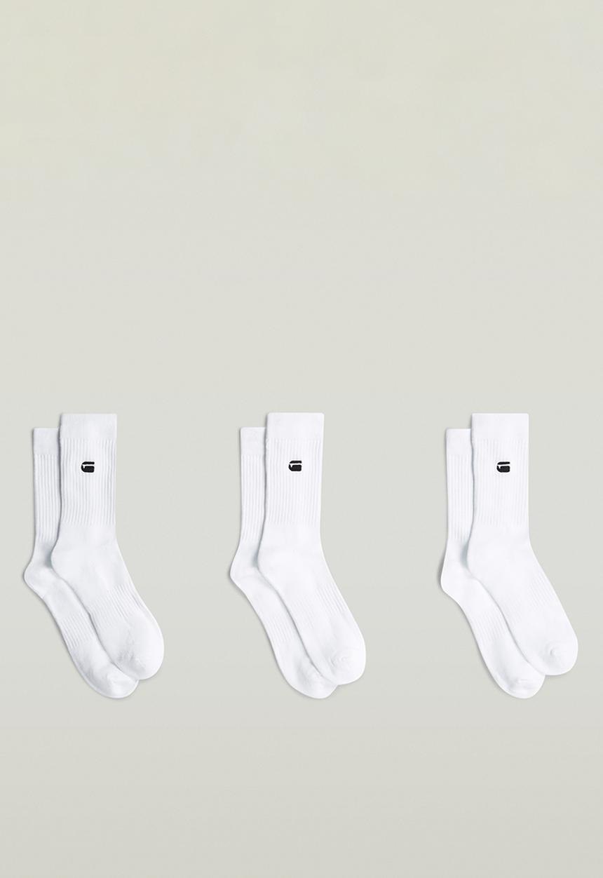 G-STAR - Socks 3-Pack - Bright White