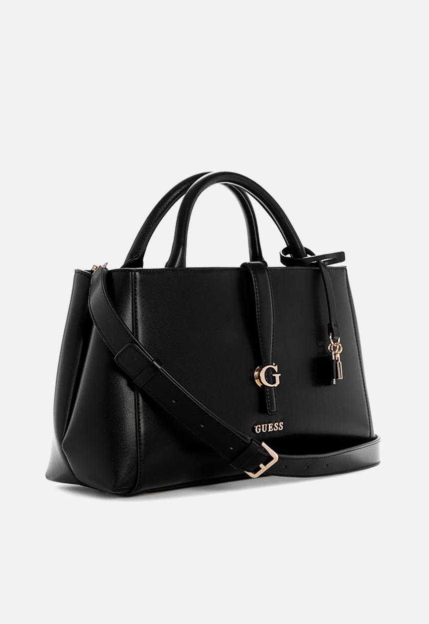GUESS - Carrie Girlfriend Satchel Bag-Black