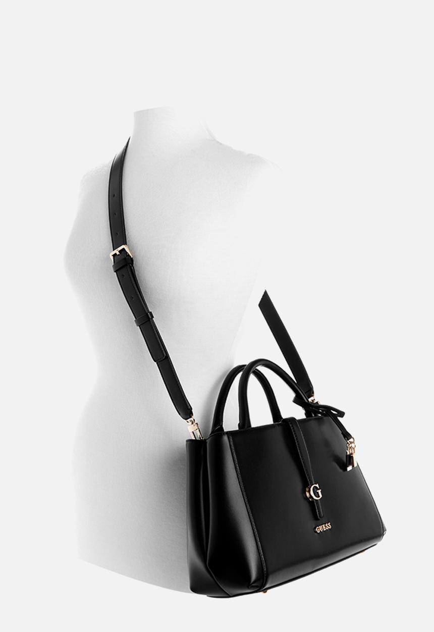 GUESS - Carrie Girlfriend Satchel Bag-Black