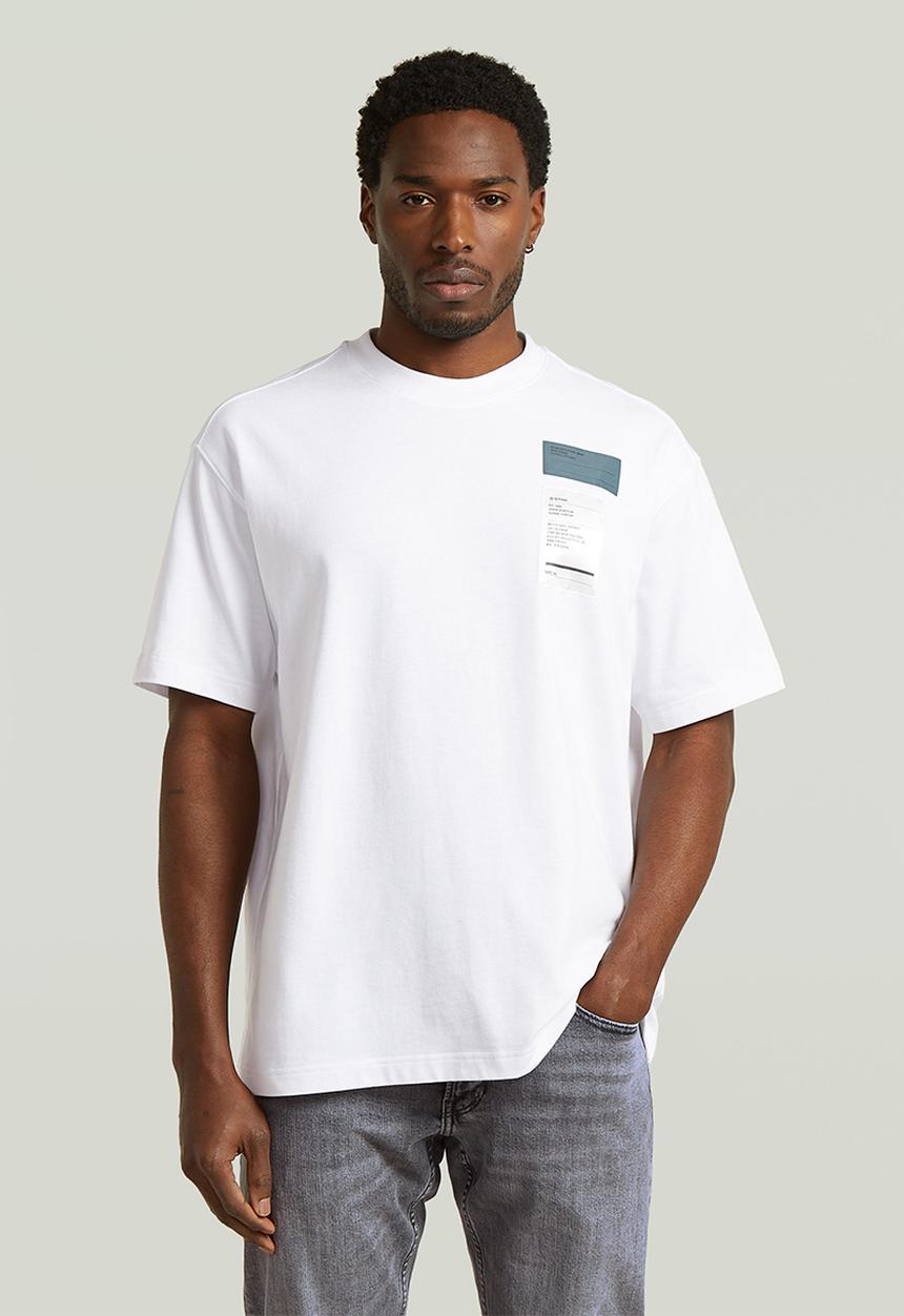 G-STAR - Multi Chest Badge Relaxed R T - White