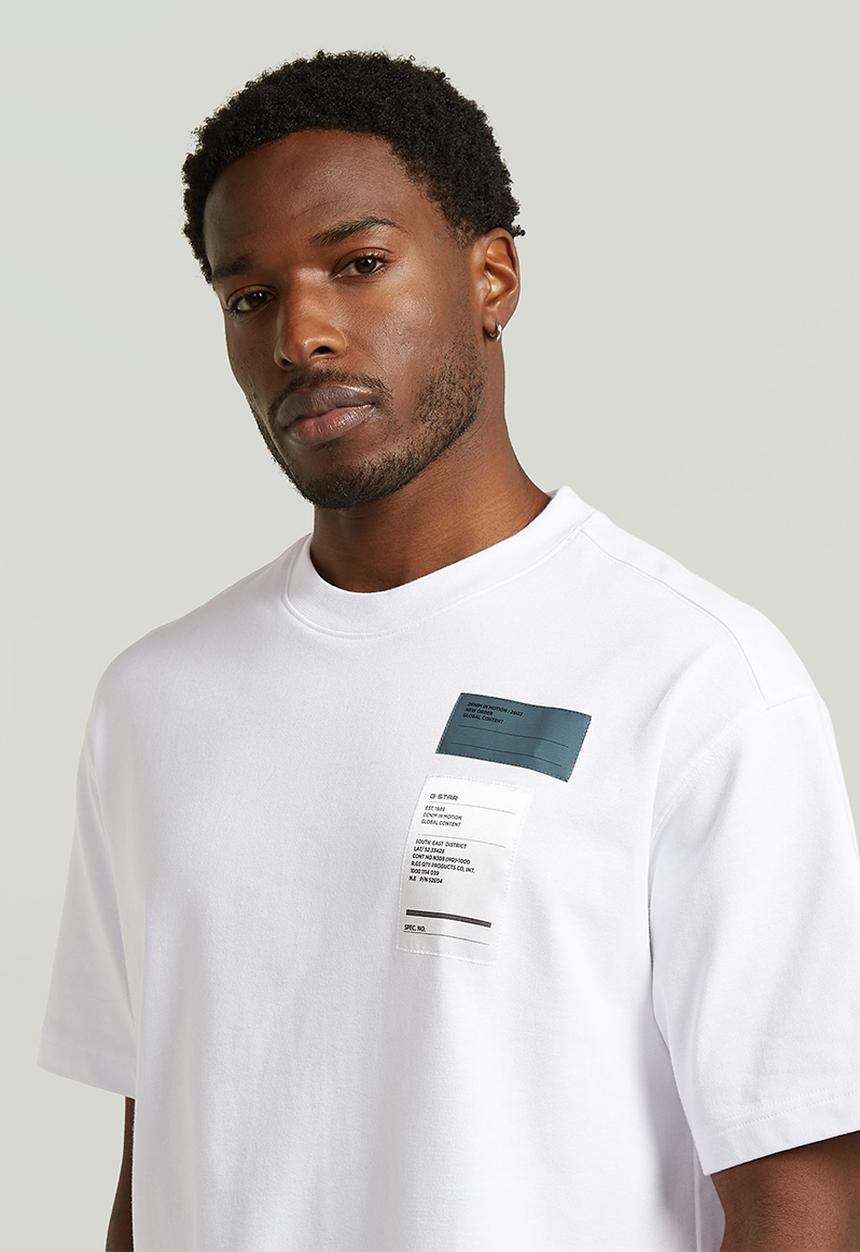 G-STAR - Multi Chest Badge Relaxed R T - White