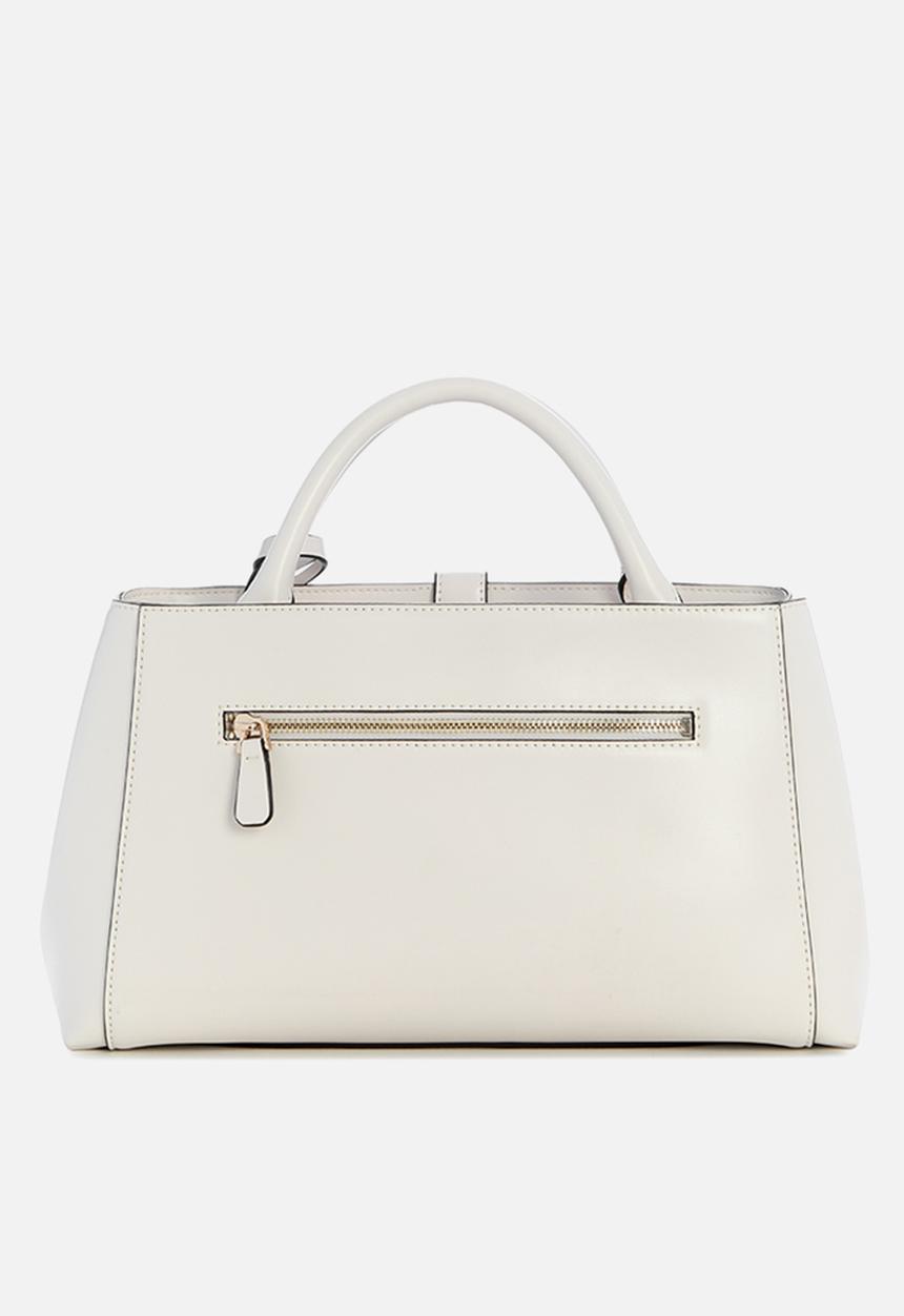 GUESS - Carrie Girlfriend Satchel Bag- Stone