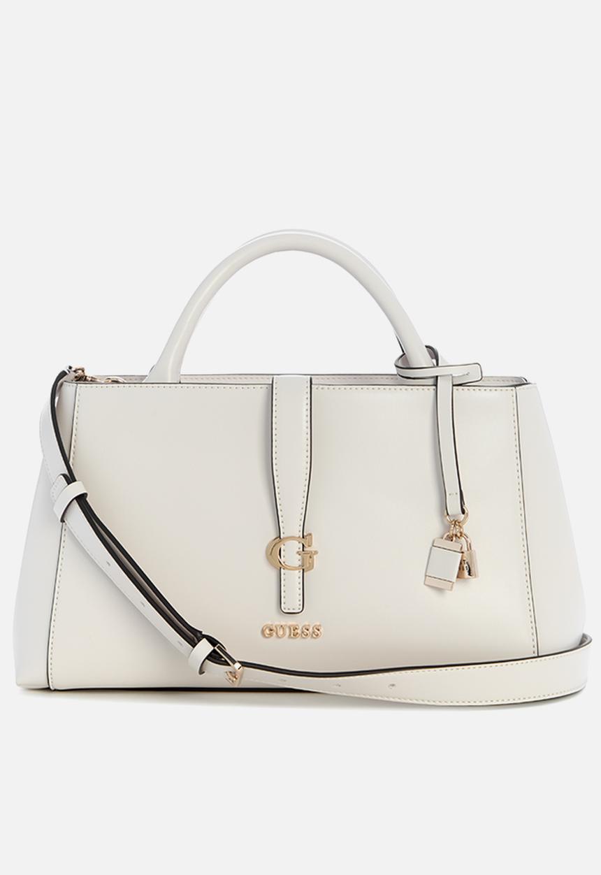 GUESS - Carrie Girlfriend Satchel Bag- Stone