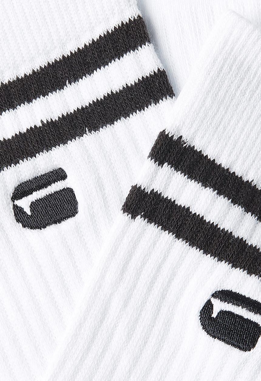 G-STAR - Socks Stripe  3-Pack - Bright White