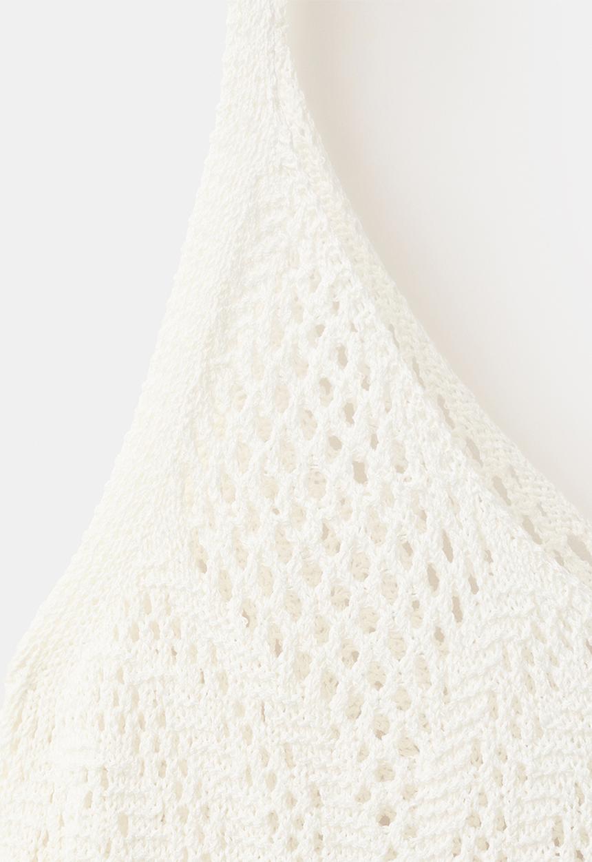 MANGO - Dress boniato - white