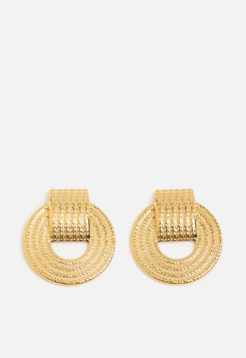 Zoe on Trend - Bold Designer Earrings - Gold
